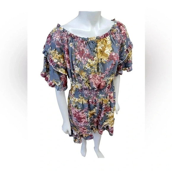 Umgee Off The Shoulder  Floral Dress Size XL - Picture 3 of 9